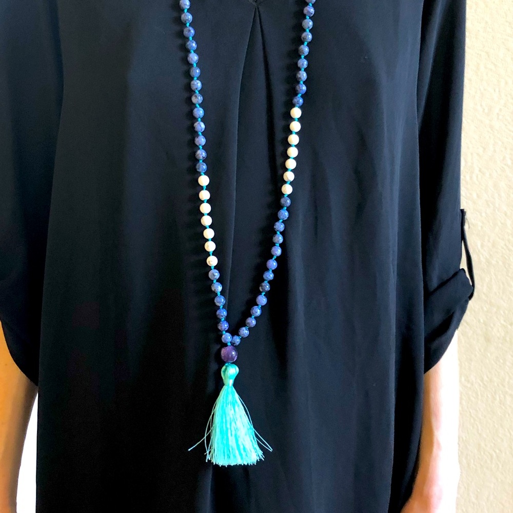Vintage beads with tassel